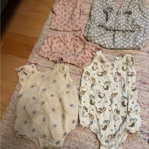 Adorable Baby Romper and Shorts Set